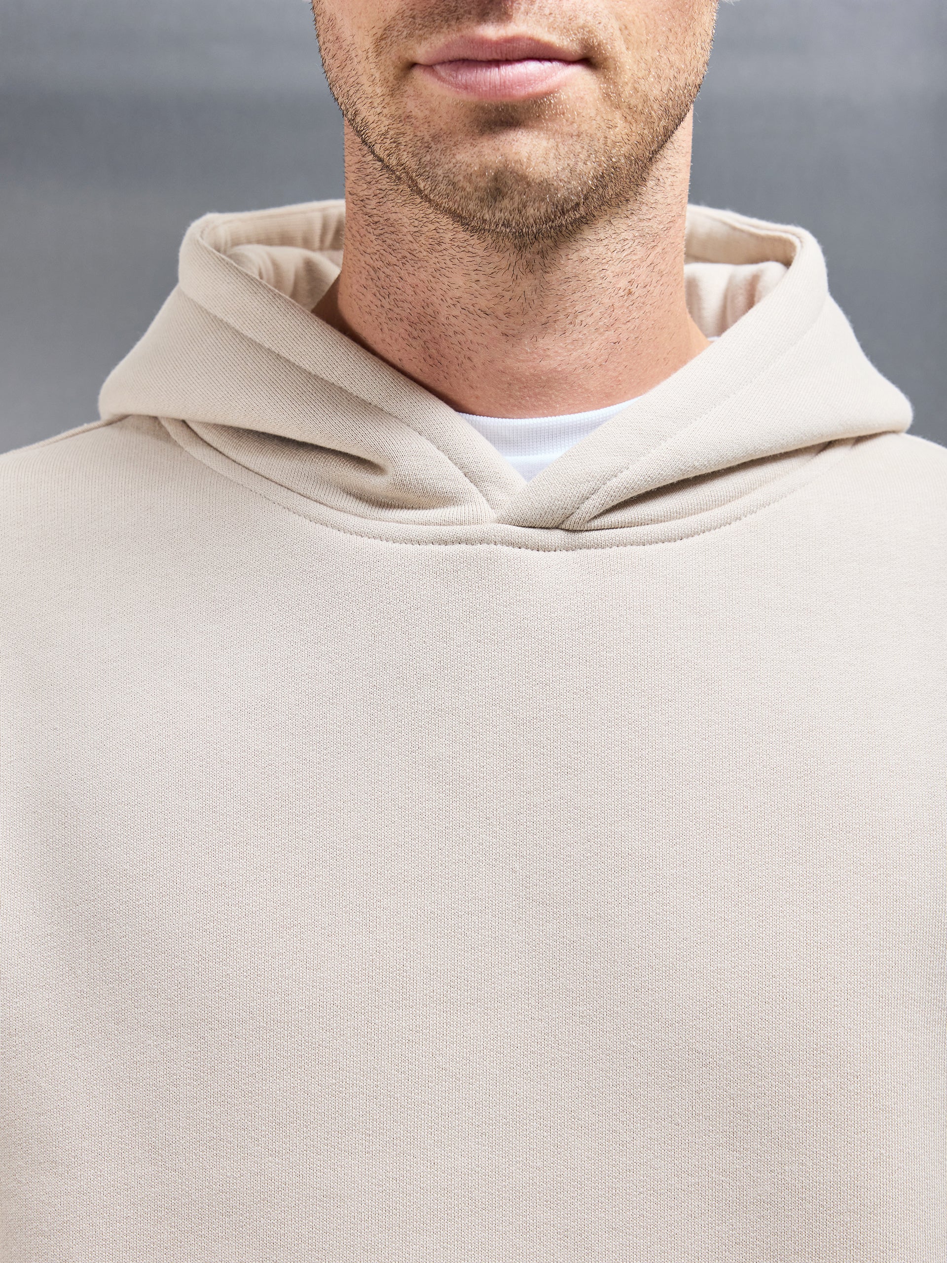 Relaxed Fit Hoodie in Beige