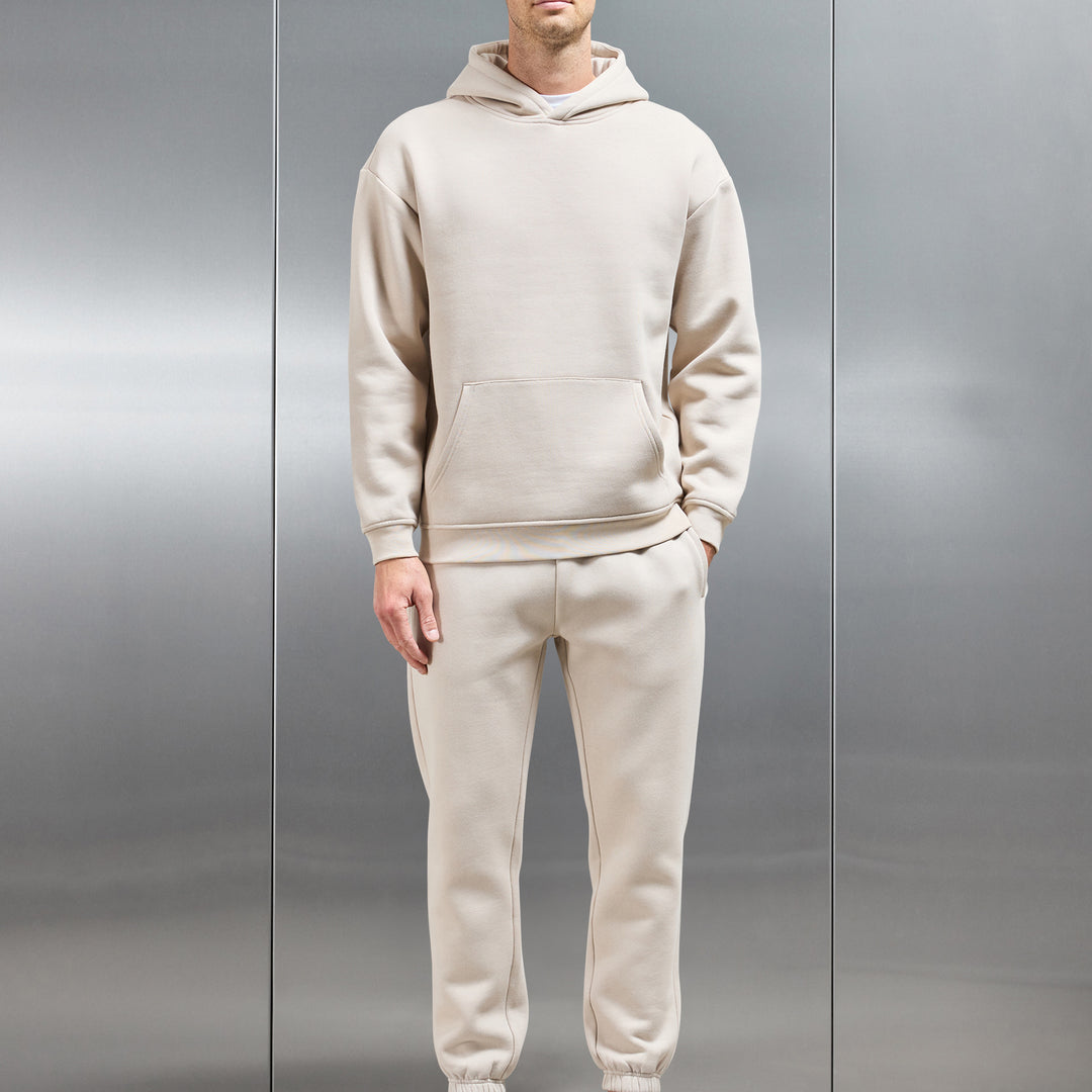Relaxed Fit Hoodie in Beige