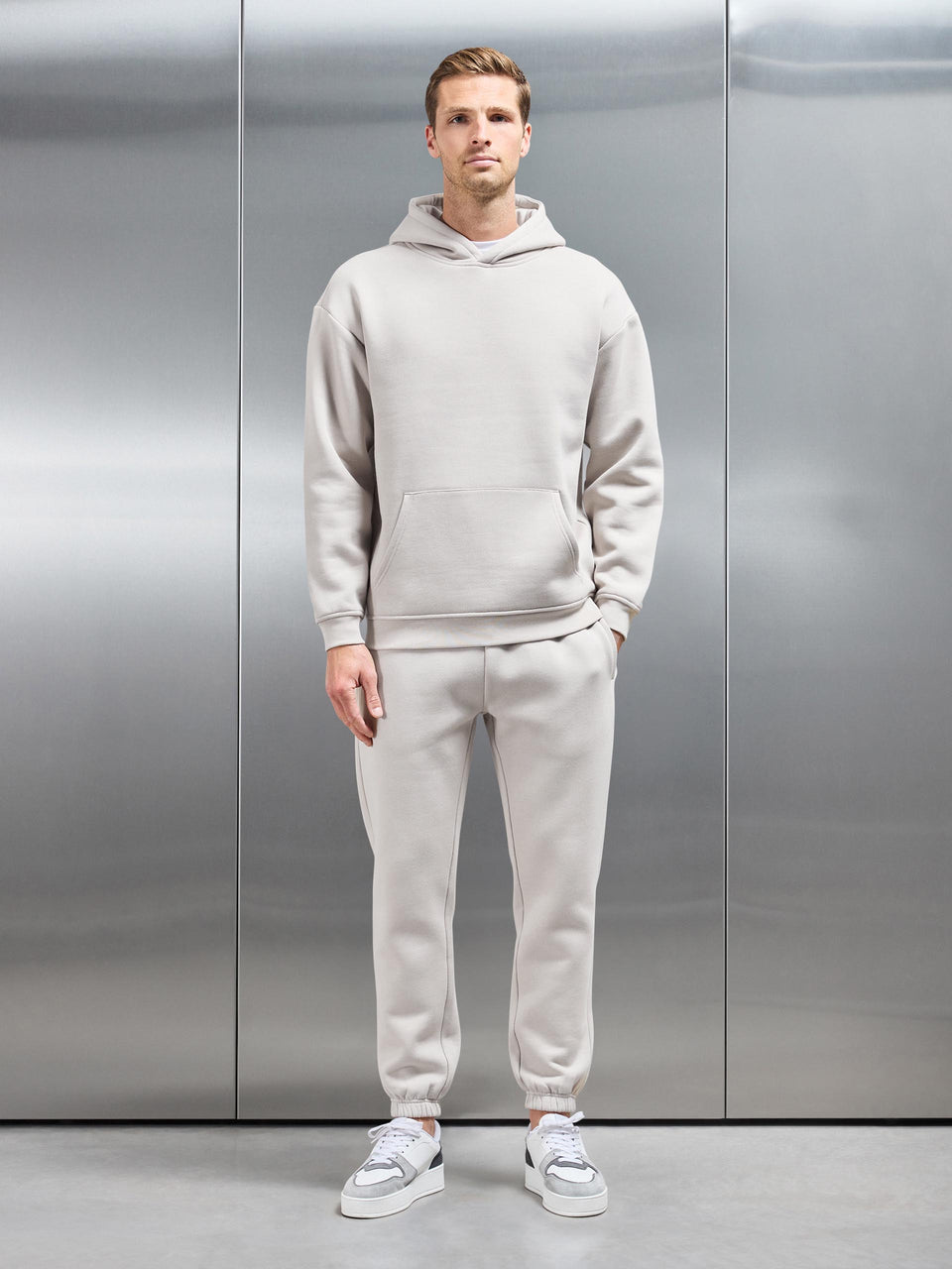 Relaxed Fit Hoodie in Beige
