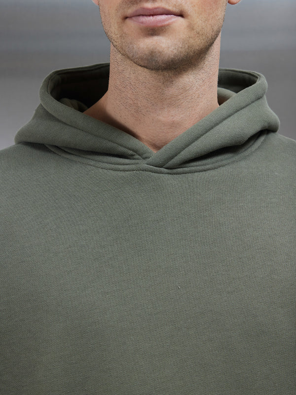 Relaxed Fit Hoodie in Olive