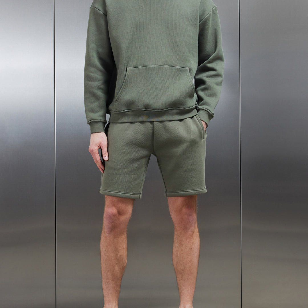 Relaxed Fit Hoodie in Olive