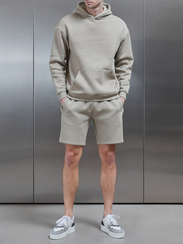 Relaxed Fit Hoodie in Stone