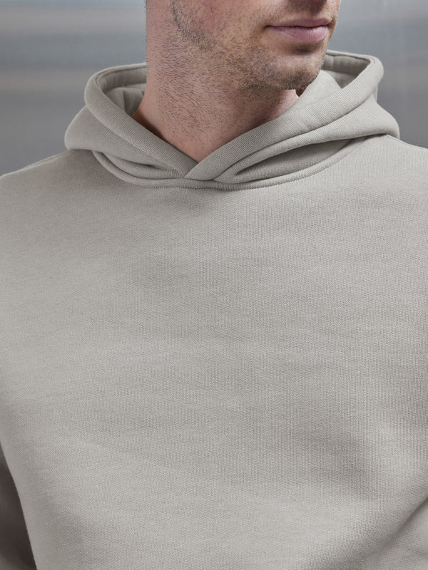 Relaxed Fit Hoodie in Stone