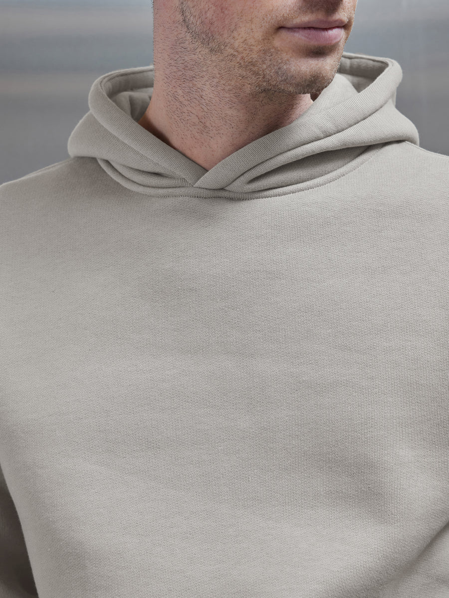 Relaxed Fit Hoodie in Stone