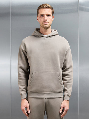 Relaxed Fit Hoodie in Taupe