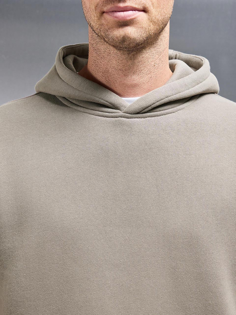 Relaxed Fit Hoodie in Taupe