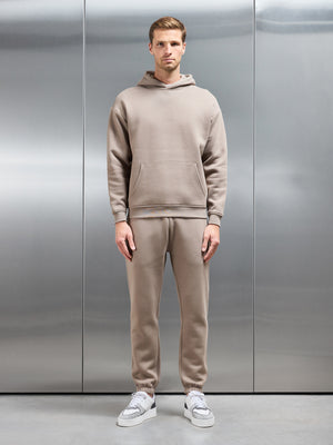 Relaxed Fit Hoodie in Taupe