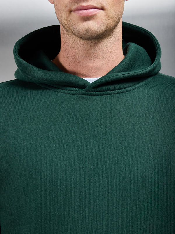 Relaxed Fit Hoodie in Rich Green