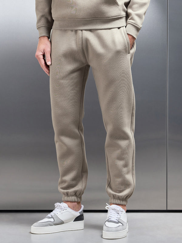 Relaxed Fit Jogger in Taupe