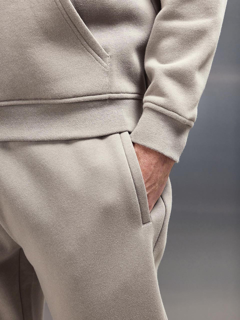 Relaxed Fit Hoodie in Taupe