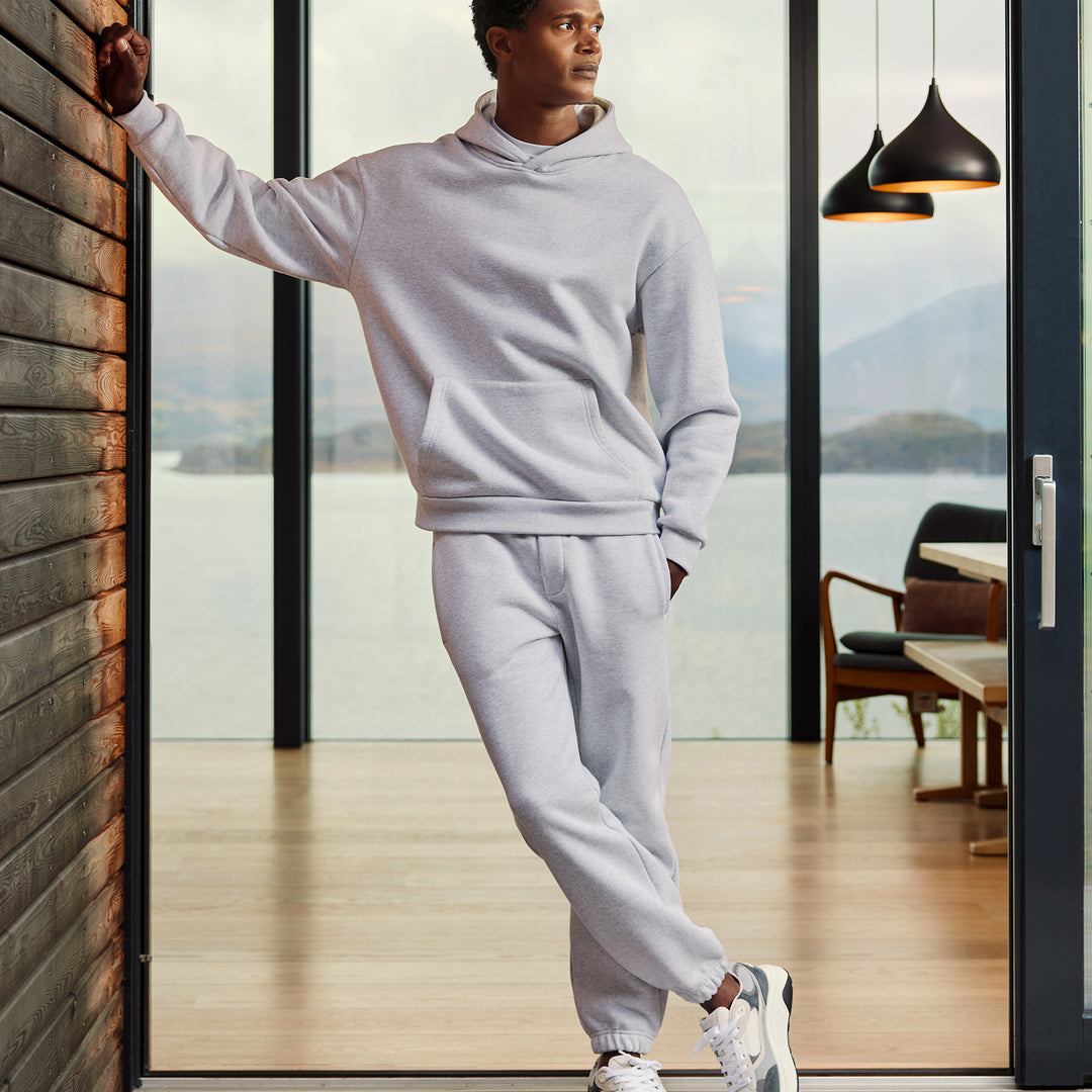 Relaxed Fit Jogger in Marl Grey