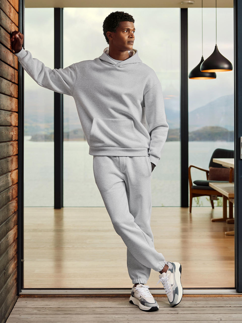 Relaxed Fit Jogger in Marl Grey