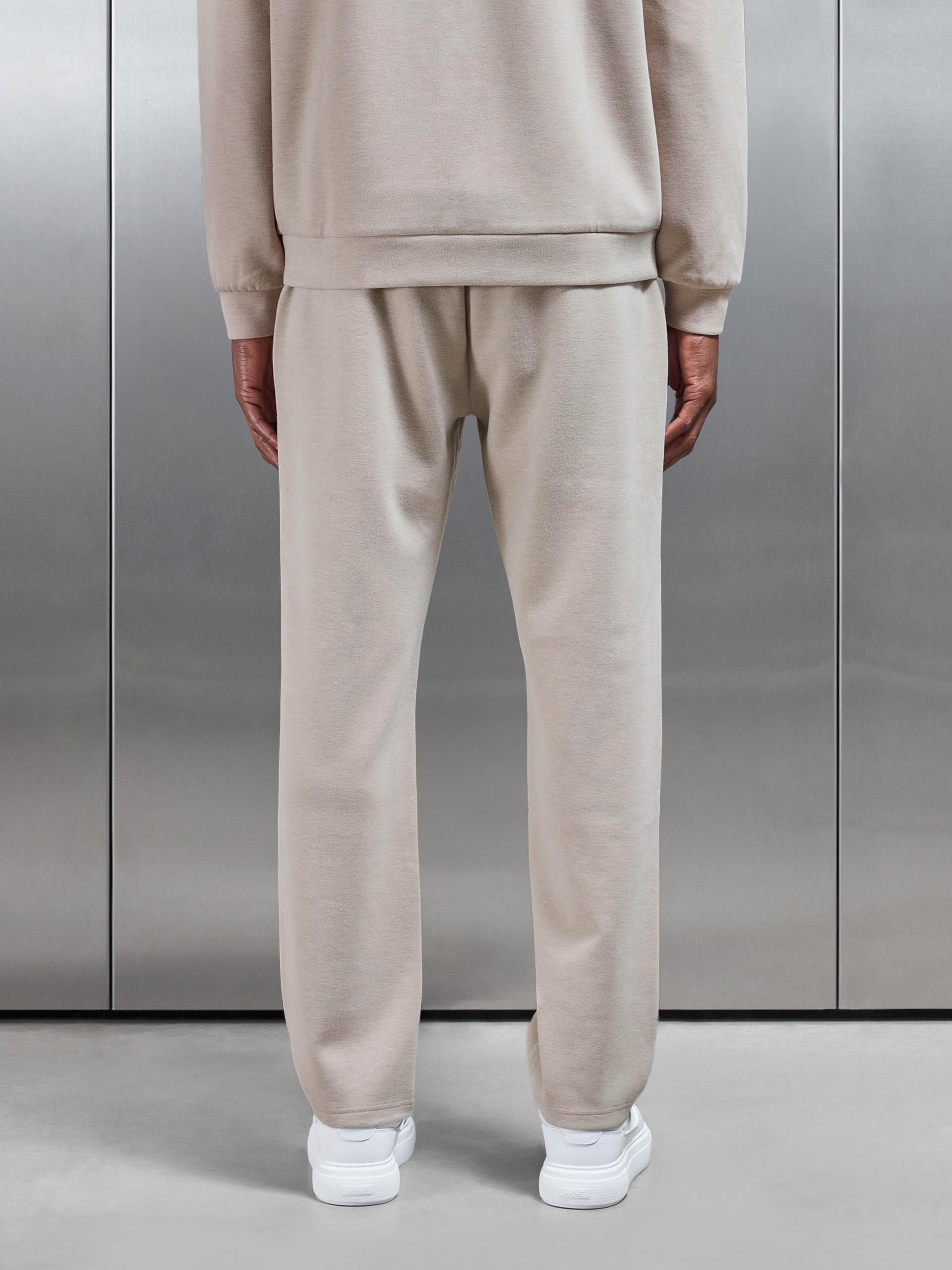 Relaxed Fit Knitted Jogger in Beige