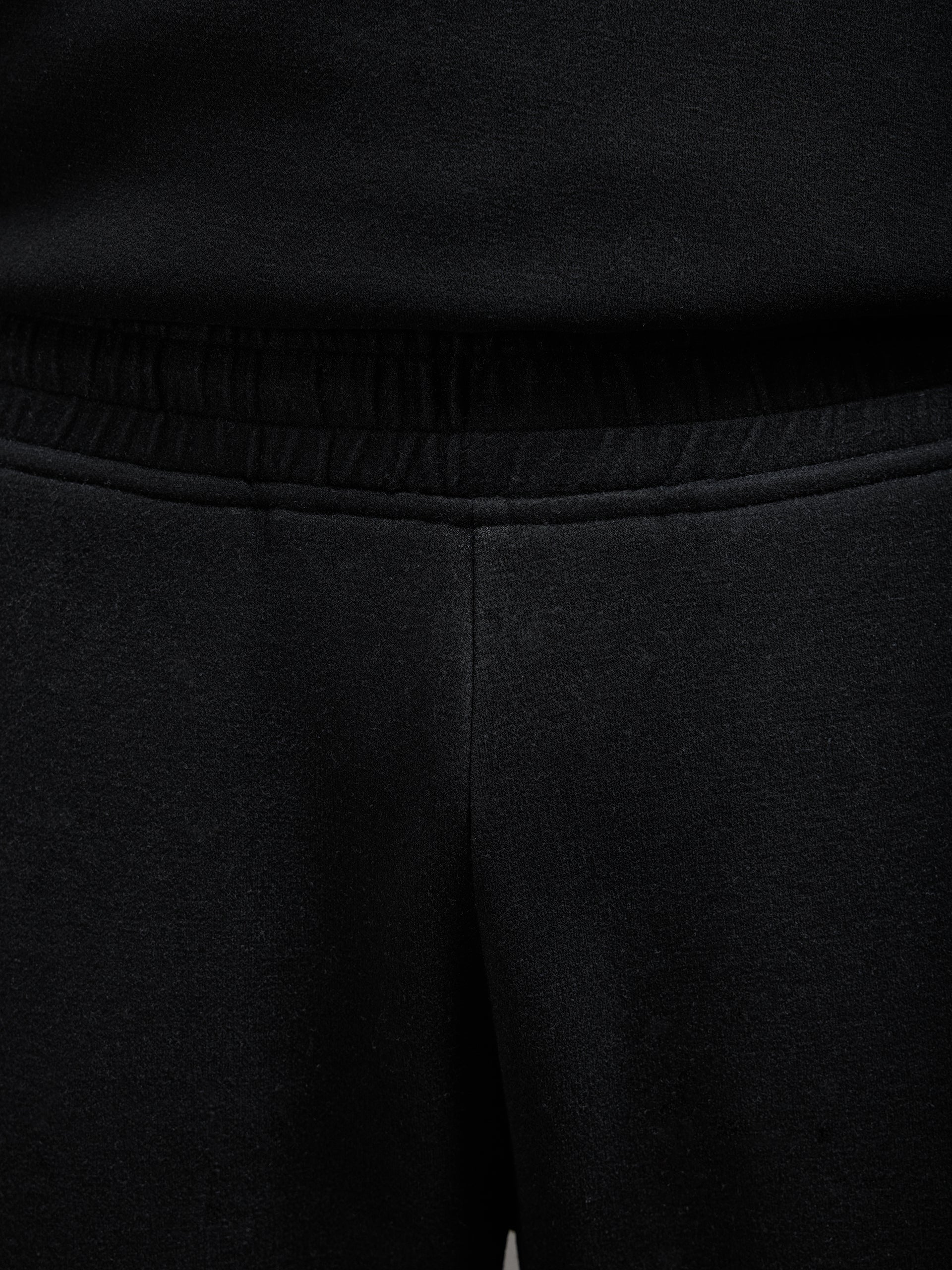 Relaxed Fit Knitted Jogger in Black