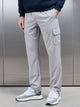 Relaxed Fit Nylon Cargo Pant in Stone