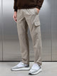 Relaxed Fit Nylon Cargo Pant in Taupe