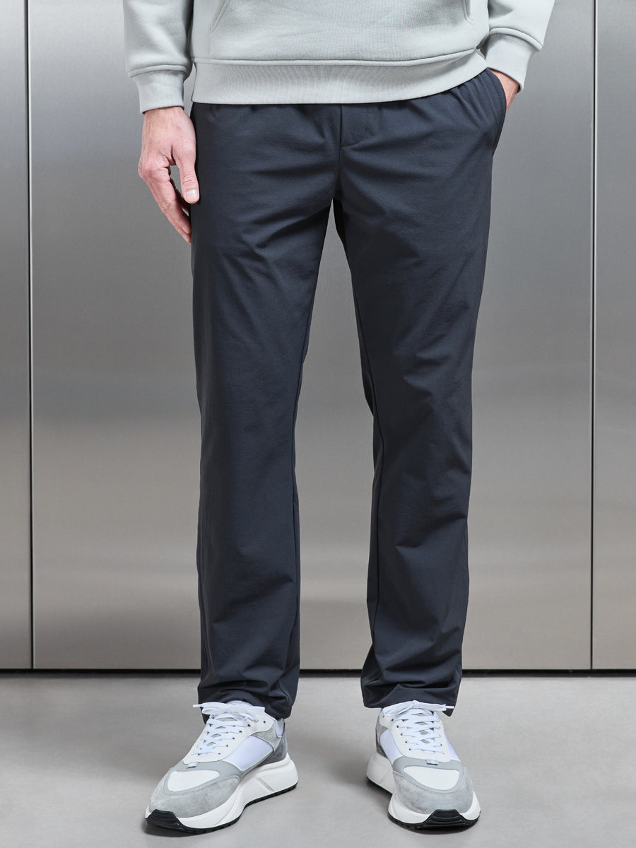 Relaxed Fit Nylon Trackpant in Grey