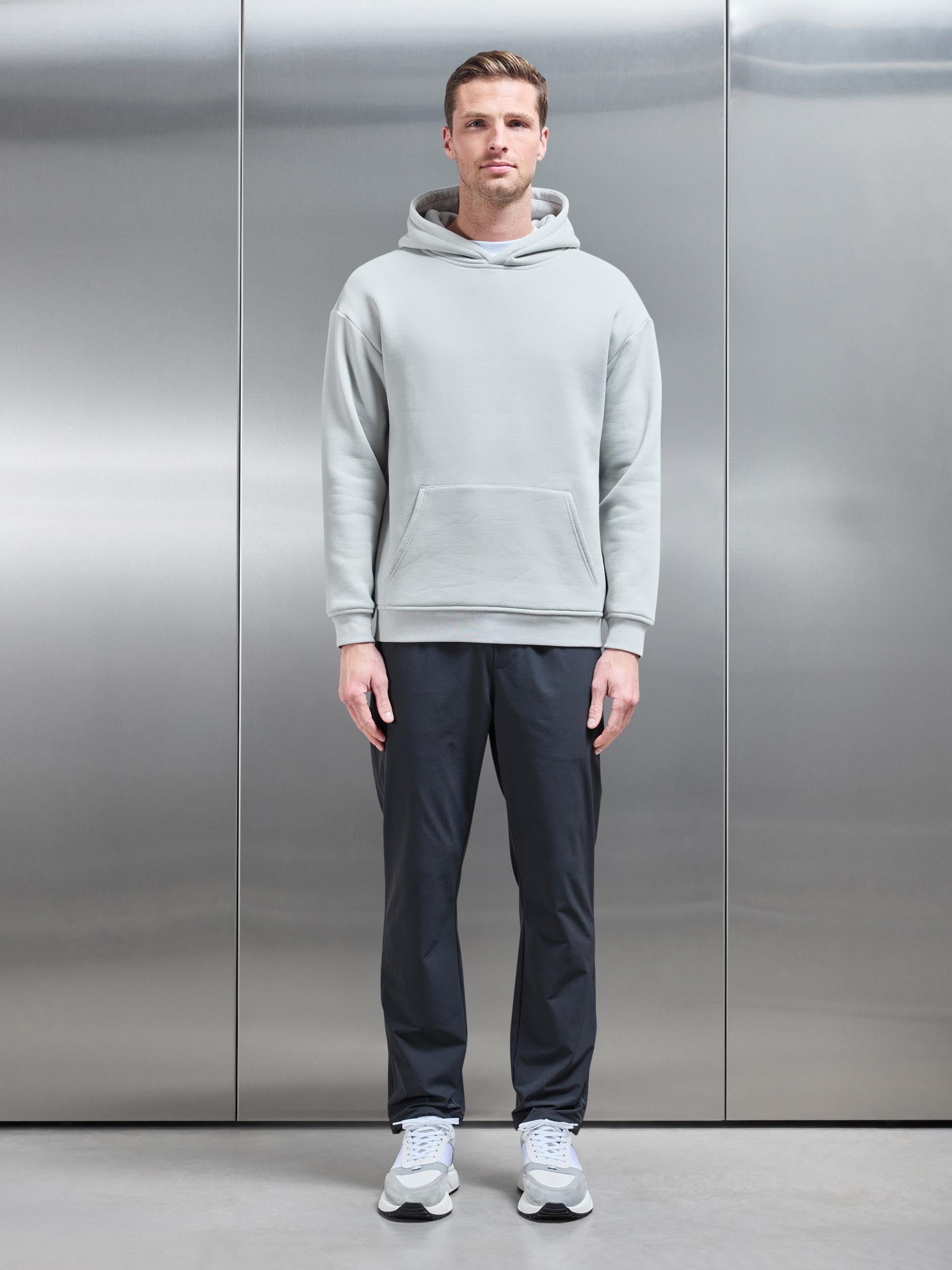 Relaxed Fit Nylon Trackpant in Grey