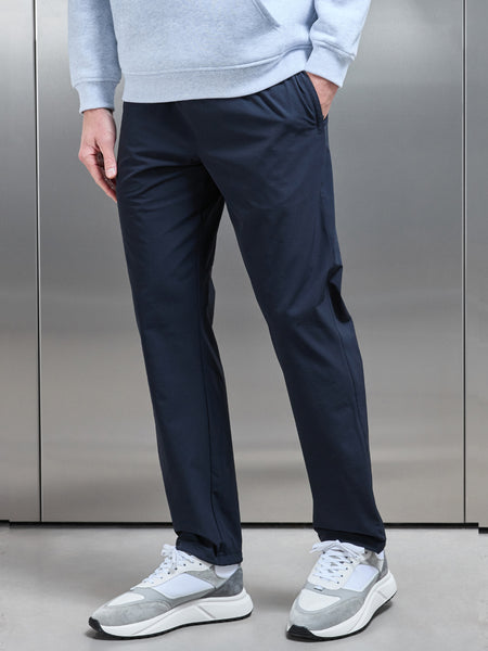 Relaxed Fit Nylon Trackpant in Navy