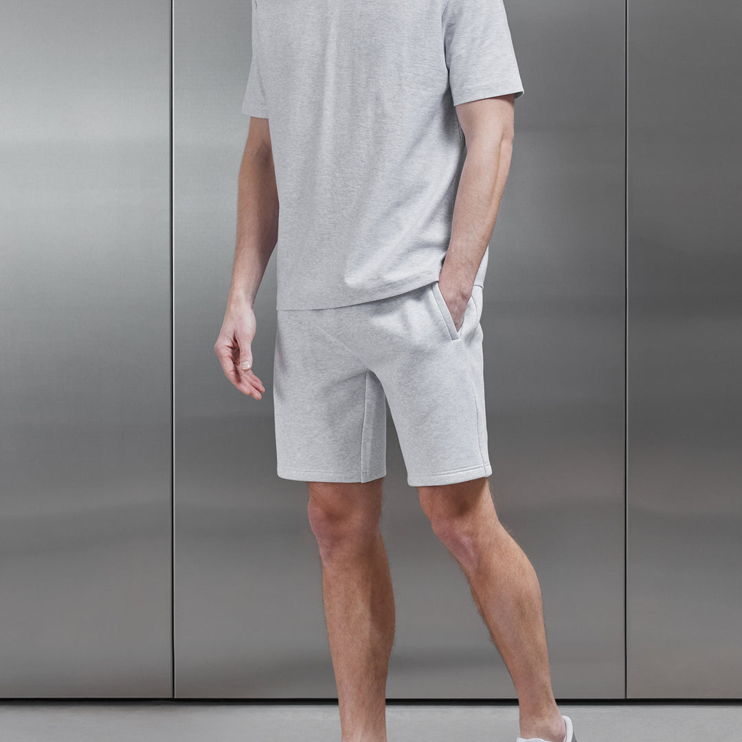 Relaxed Fit Short in Marl Grey