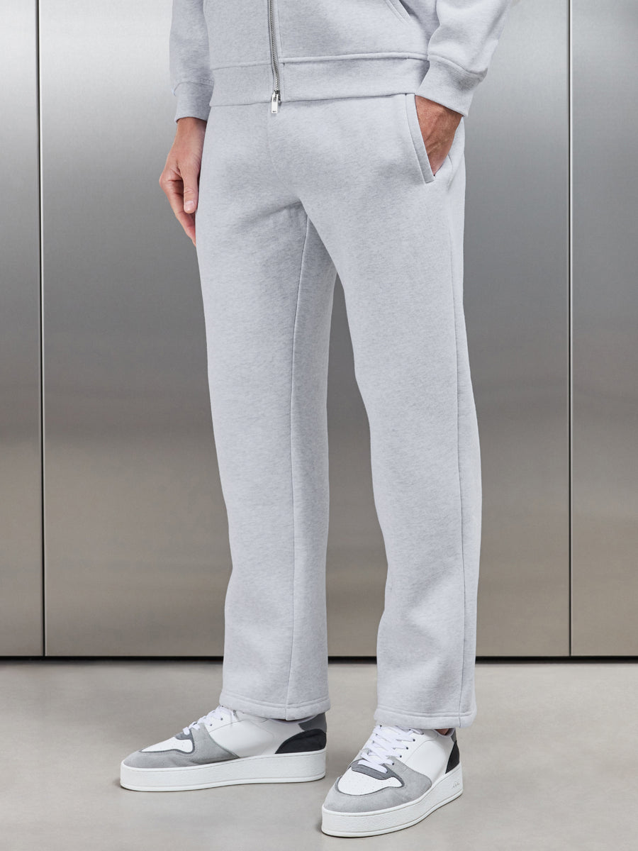 Relaxed Fit Straight Leg Jogger in Marl Grey