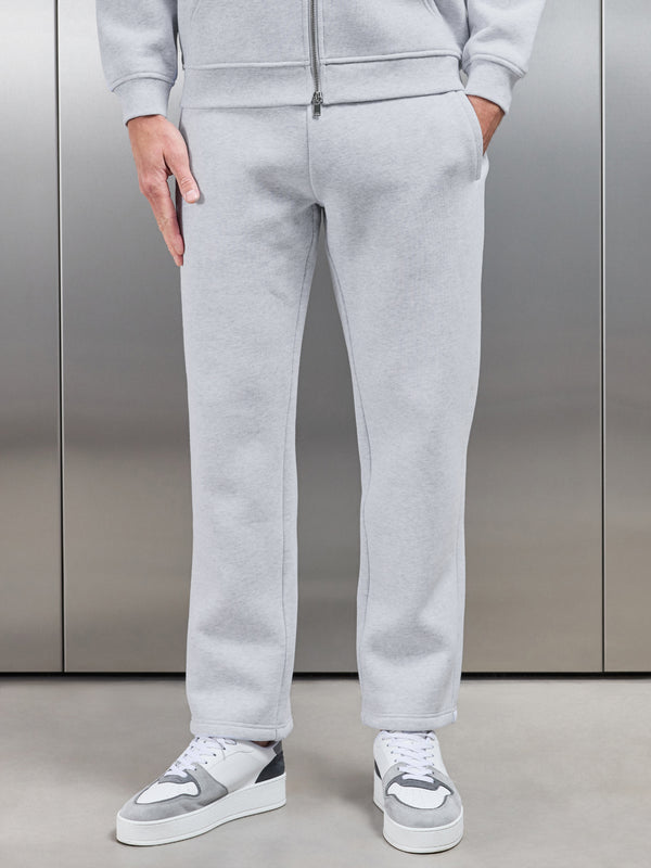 Relaxed Fit Straight Leg Jogger in Marl Grey