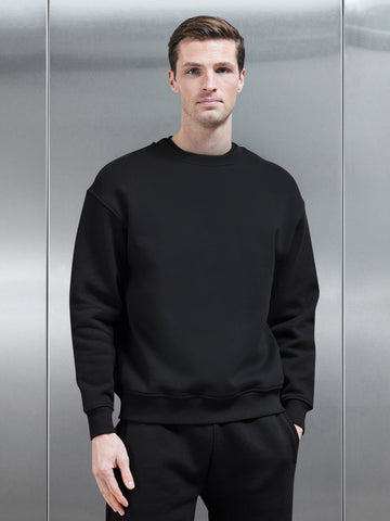 Relaxed Fit Sweatshirt in Black