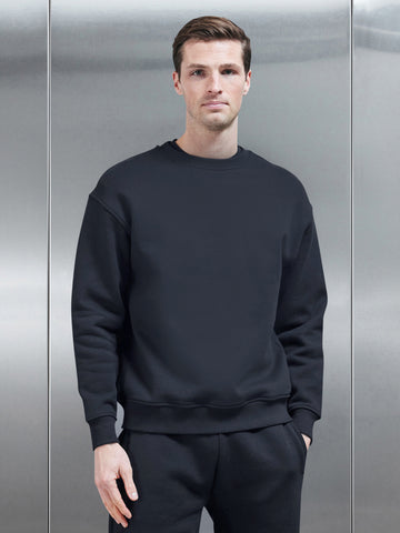 Relaxed Fit Sweatshirt in Black