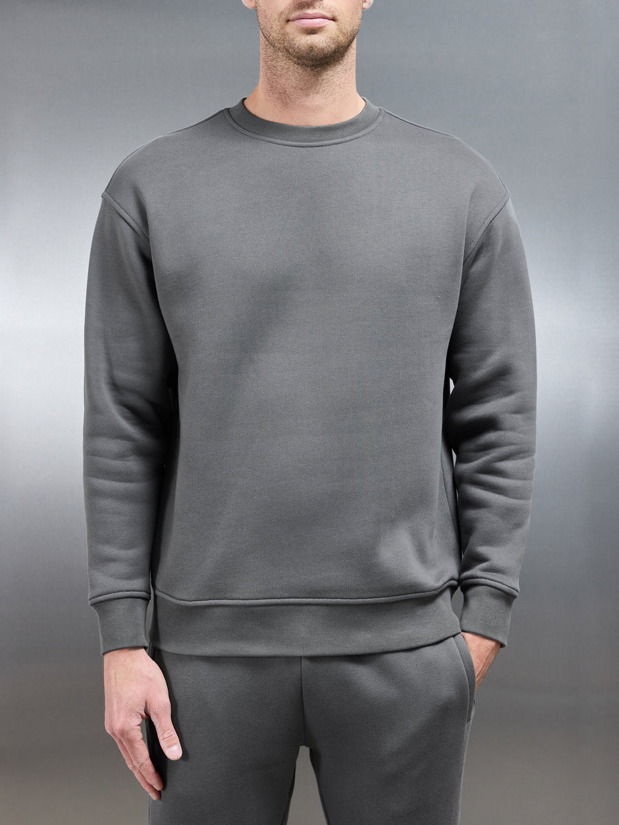 Relaxed Fit Sweatshirt in Grey