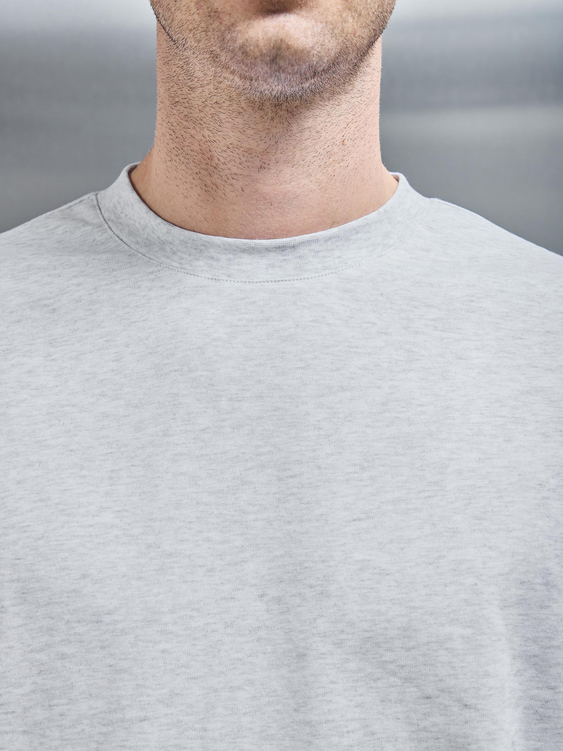 Relaxed T-Shirt in Marl Grey