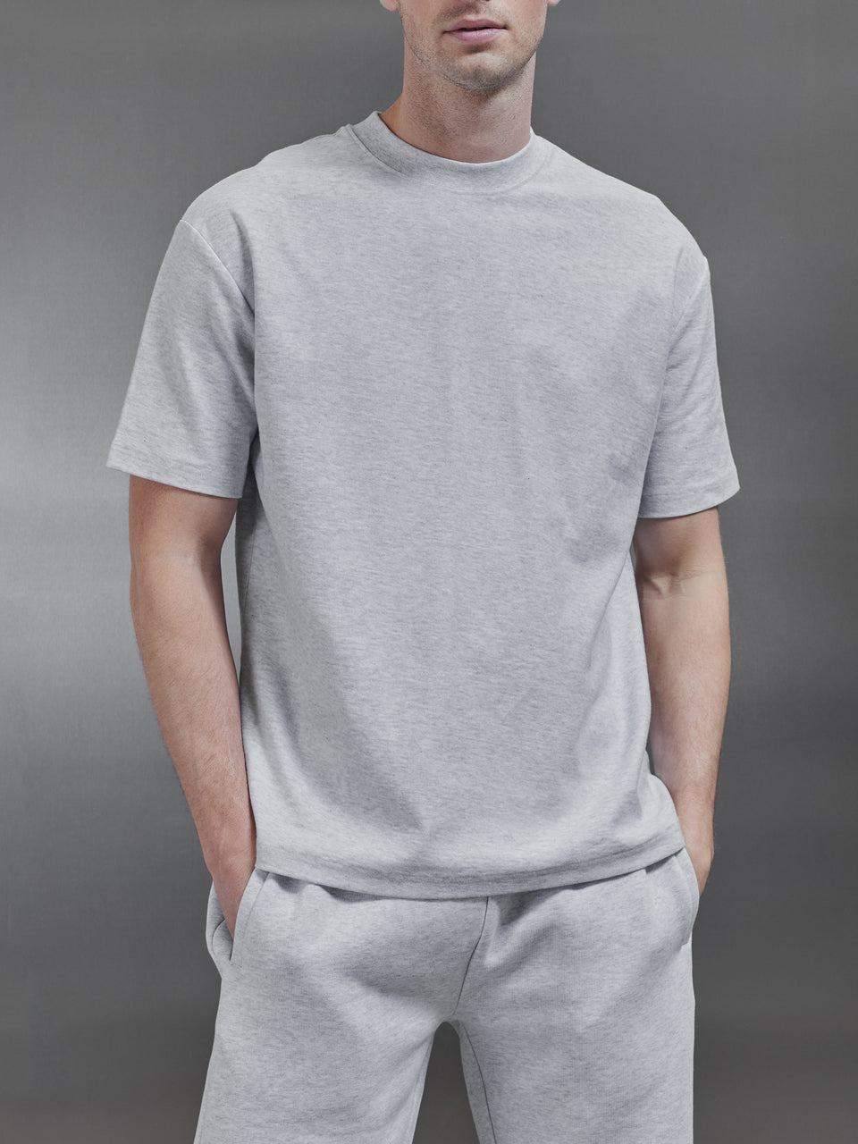 Relaxed Fit T-Shirt in Marl Grey