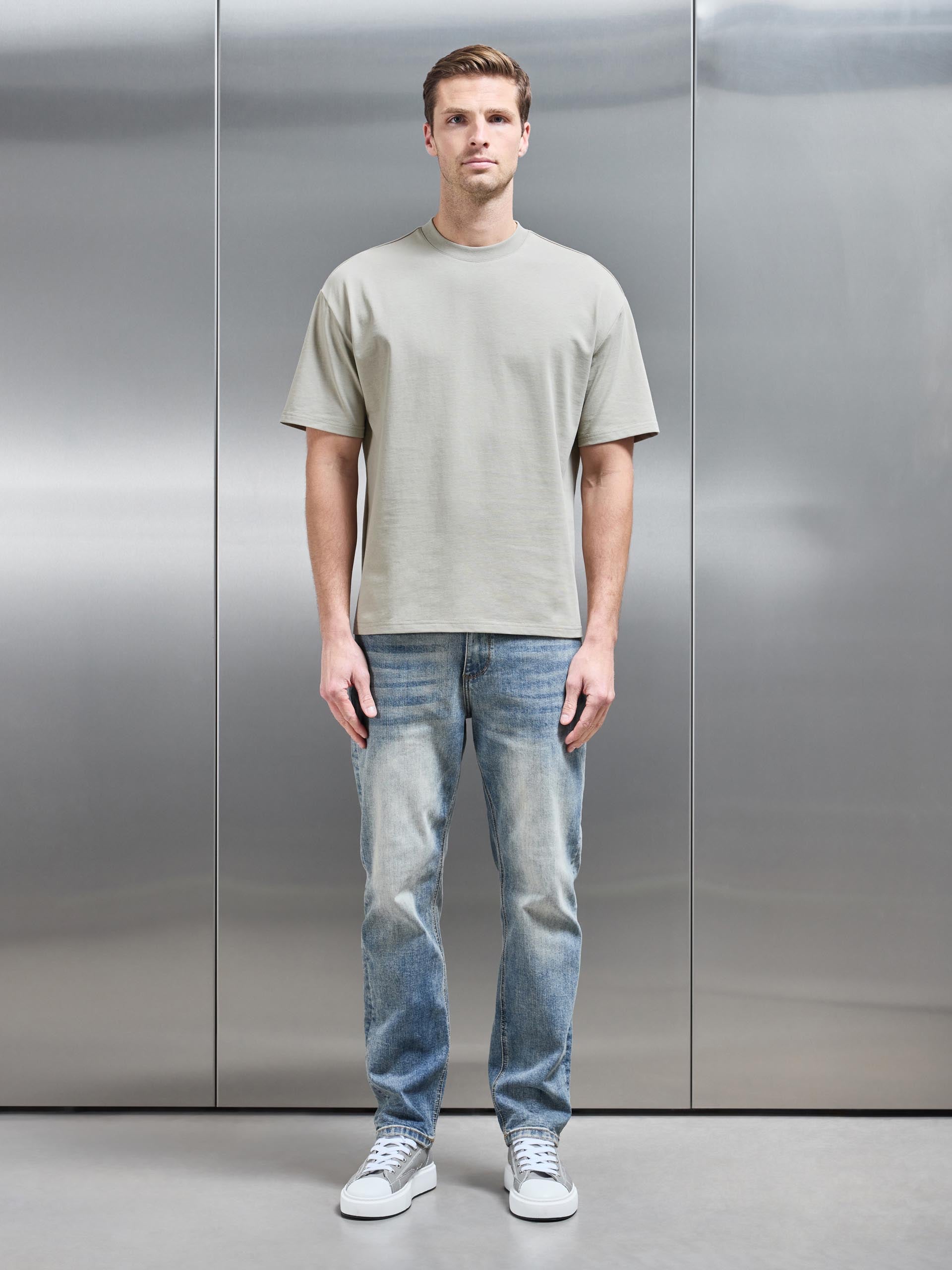 Relaxed T-Shirt in Stone