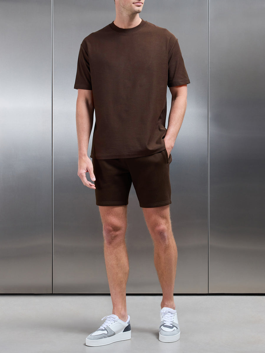 Relaxed Fit Short in Brown