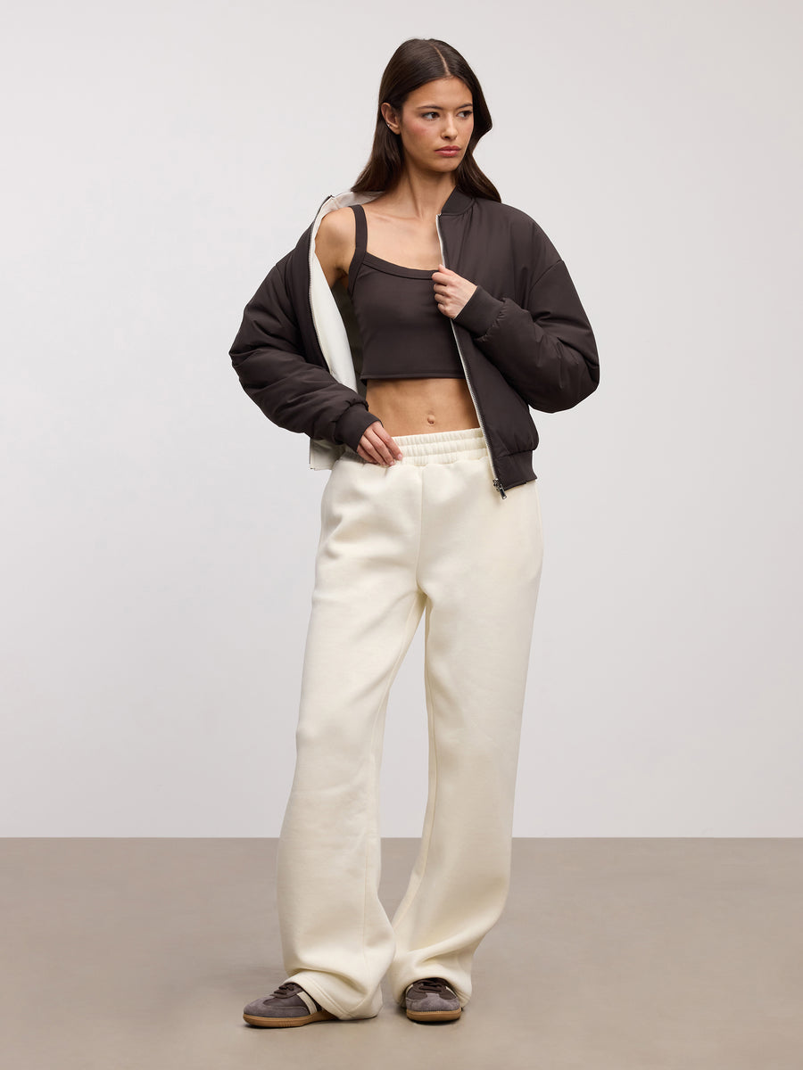 Reversible Sherpa Bomber Jacket for Women with Warm and Trendy Style