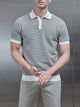 Roma Knitted Polo Shirt in Sage