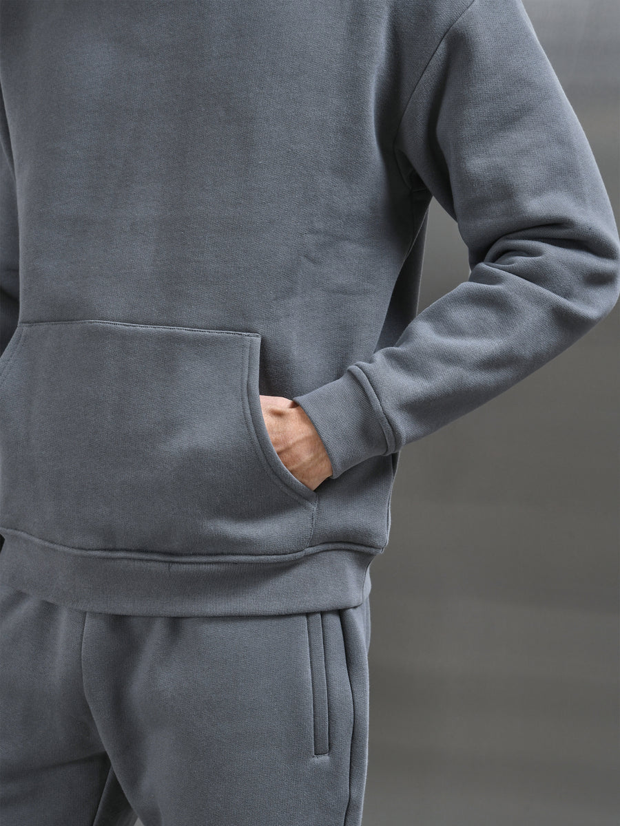 Relaxed Fit Hoodie in Grey