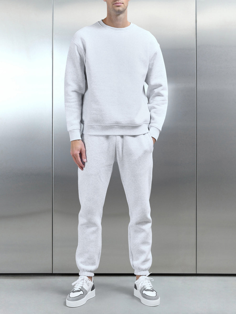 JOGGERS WITH STOPPER - Grey marl