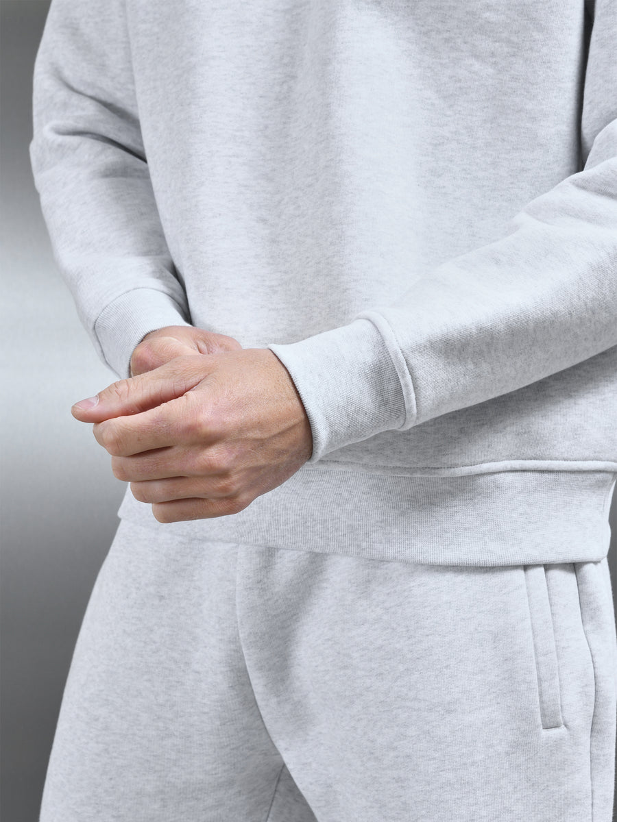 Relaxed Fit Sweatshirt in Marl Grey