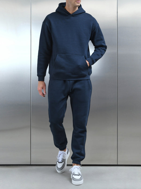 Relaxed Fit Hoodie in Navy