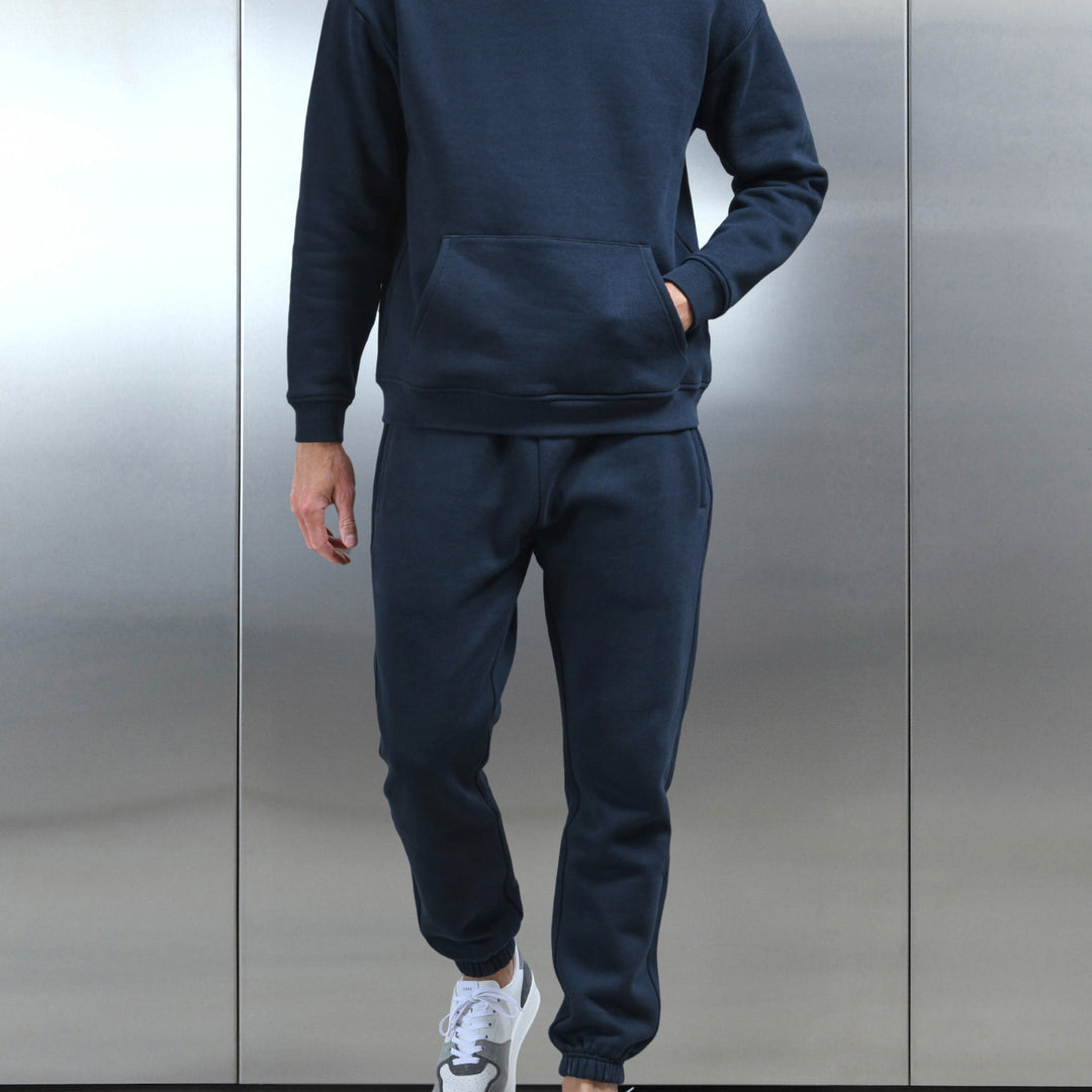 Relaxed Fit Hoodie in Navy