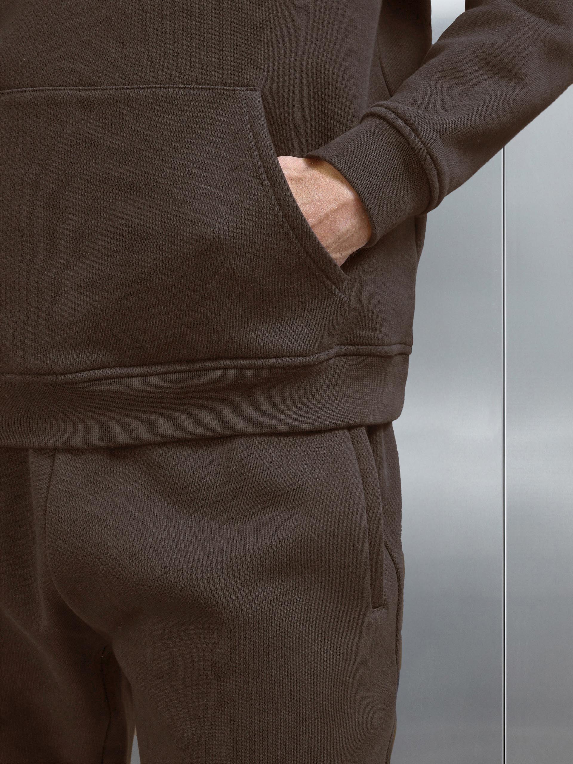Relaxed Fit Hoodie in Brown