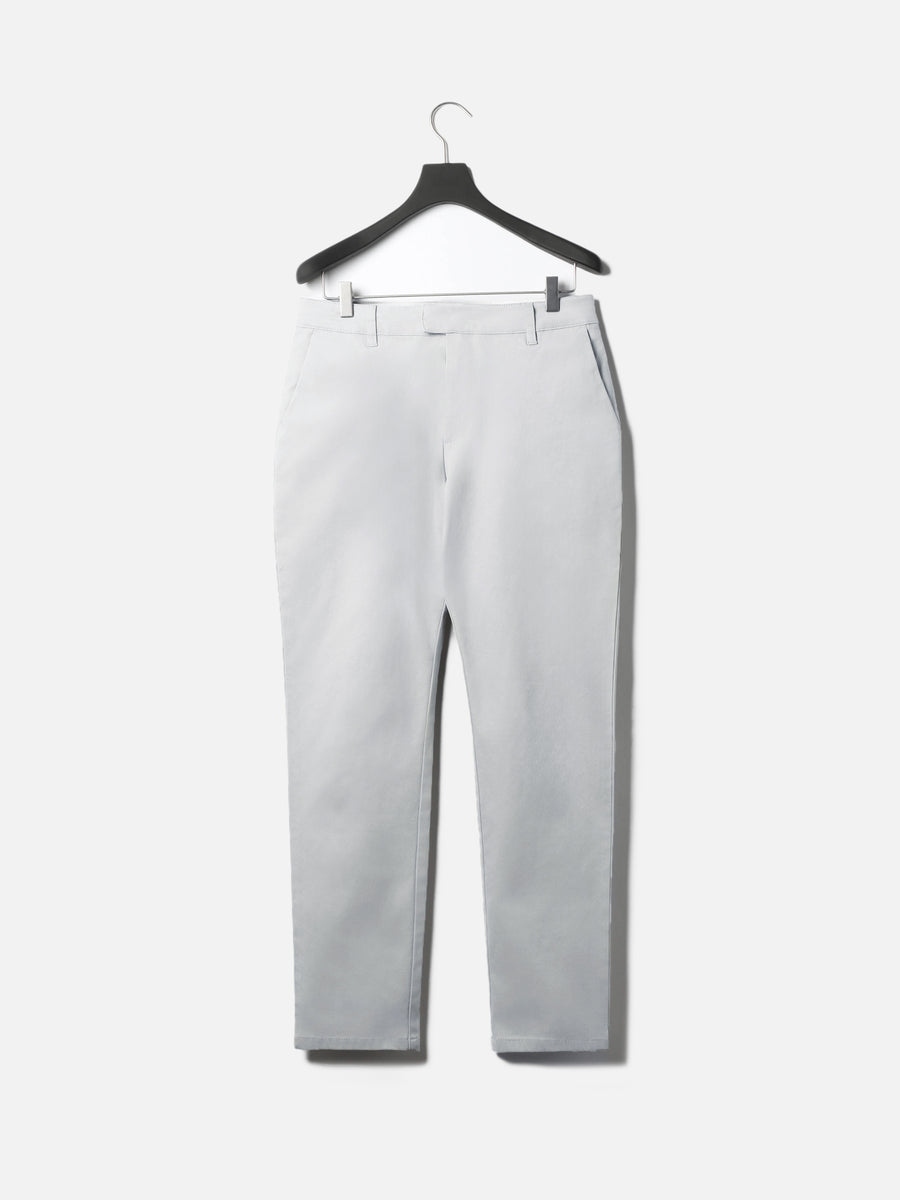 Relaxed Fit Chino Trouser in Mid Grey