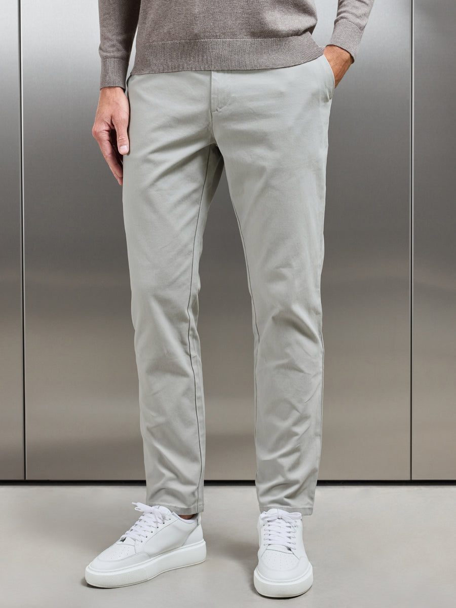 Relaxed Fit Chino Trouser in Stone