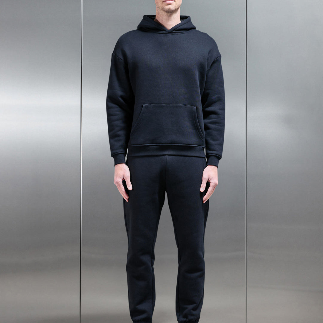 Relaxed Fit Hoodie in Black