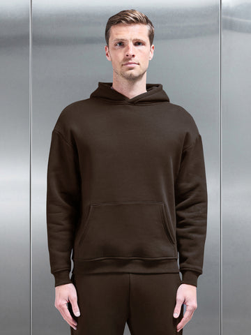 Relaxed Fit Hoodie in Brown