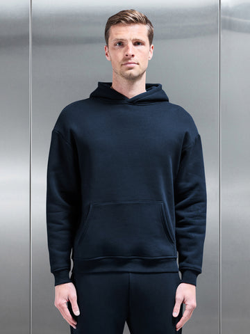 Relaxed Fit Hoodie in Navy