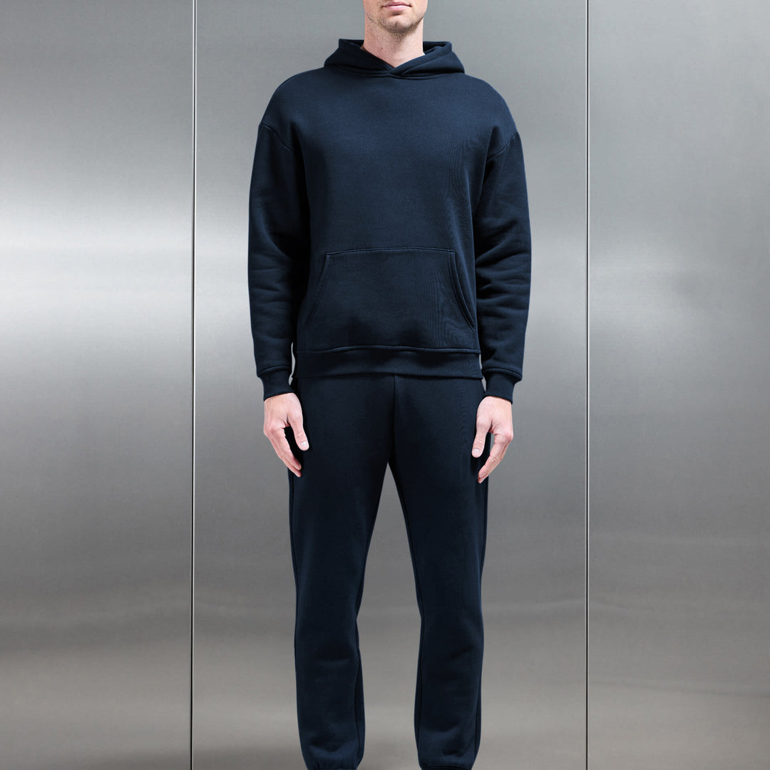 Relaxed Fit Hoodie in Navy
