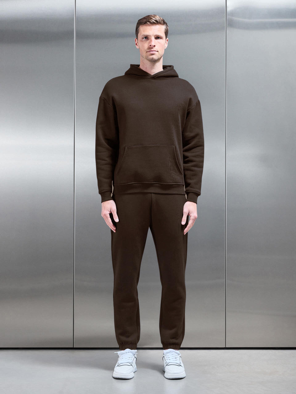 Relaxed Fit Hoodie in Brown