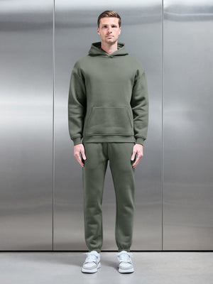 Relaxed Fit Hoodie in Olive