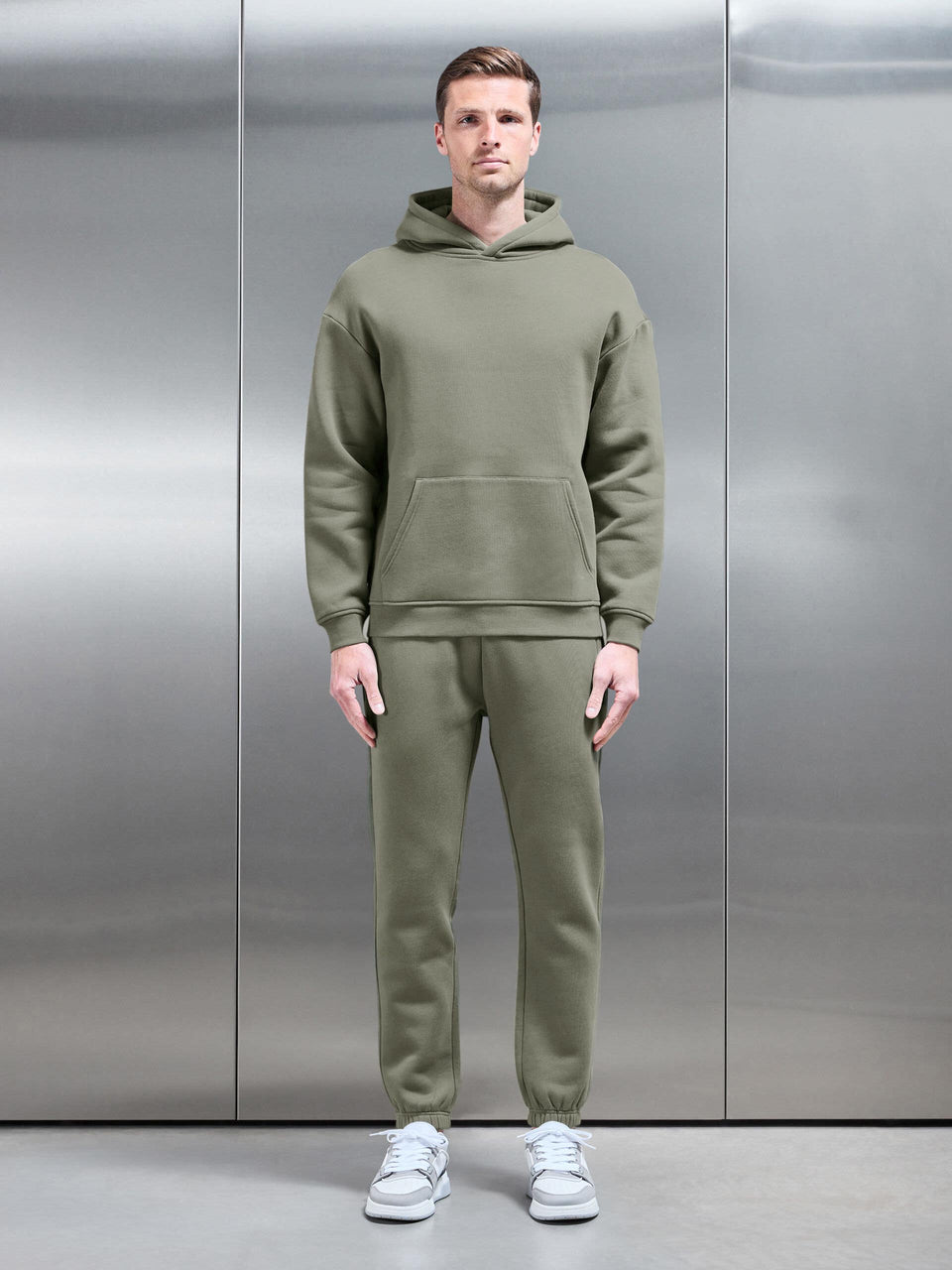 Relaxed Fit Hoodie in Olive